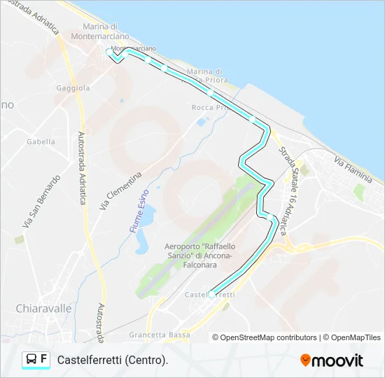 F Bus Line Map