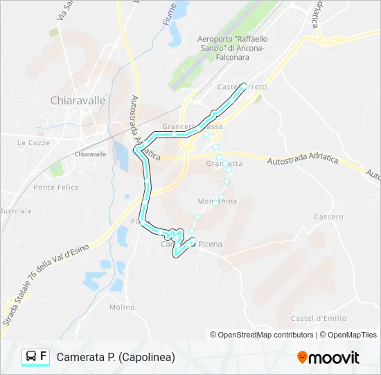 F Bus Line Map