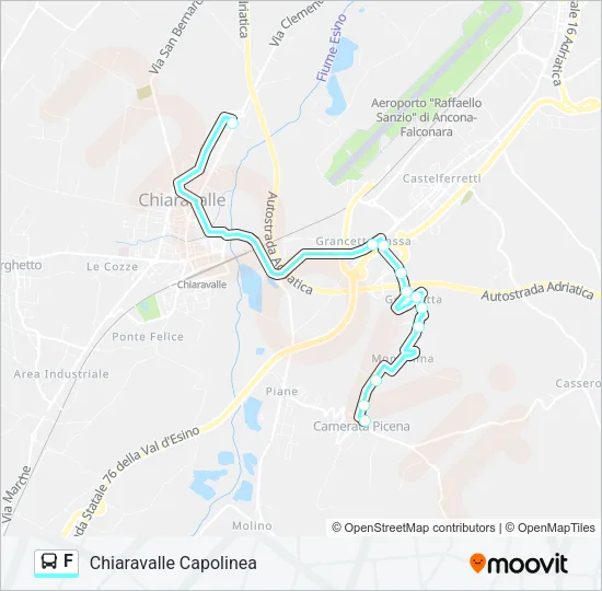 F Bus Line Map