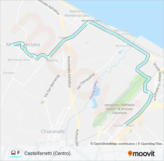 F Bus Line Map