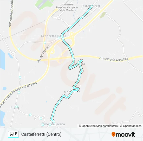 F Bus Line Map