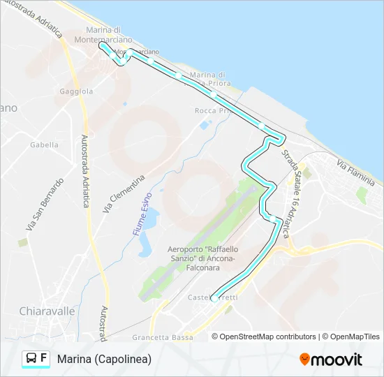 F Bus Line Map