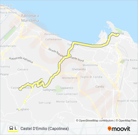 L Bus Line Map