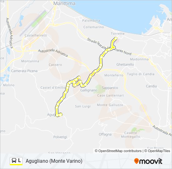 L bus Line Map