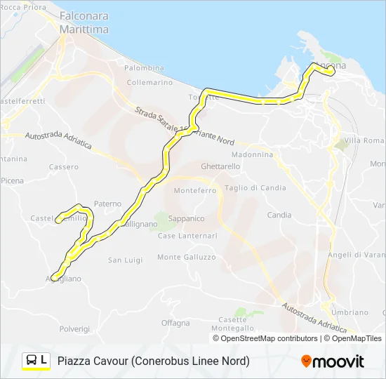 L Bus Line Map