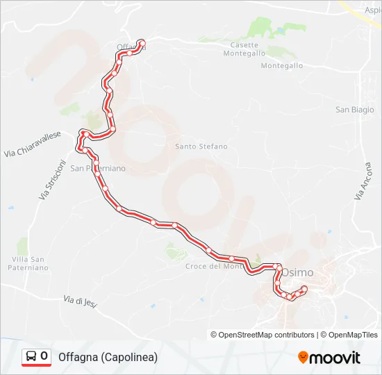 O Bus Line Map