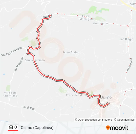 O Bus Line Map