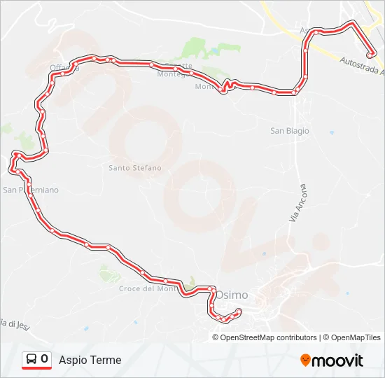 O Bus Line Map