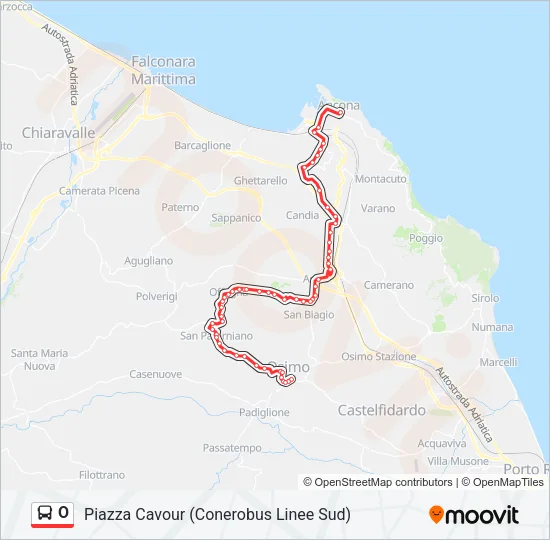 O Bus Line Map