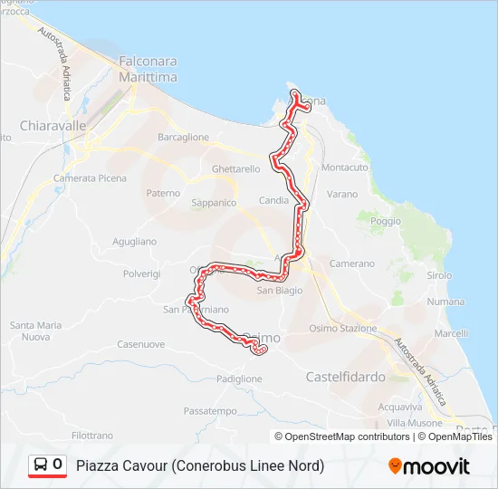 O Bus Line Map