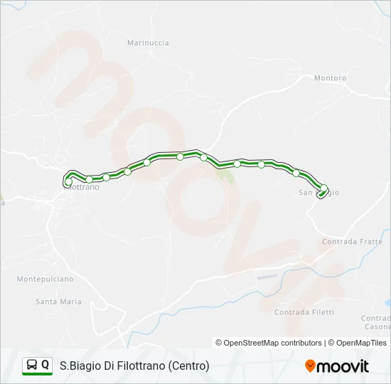 Q Bus Line Map