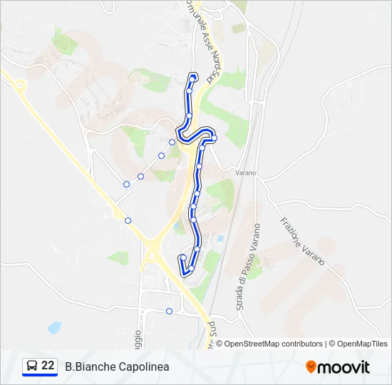 22 Bus Line Map