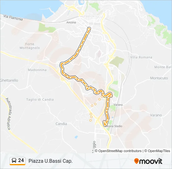 24 Bus Line Map