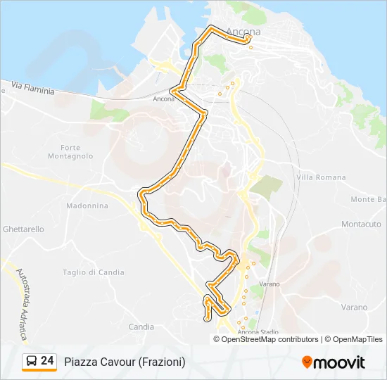 24 Bus Line Map