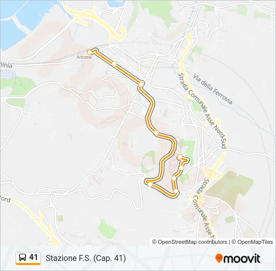 41 Bus Line Map