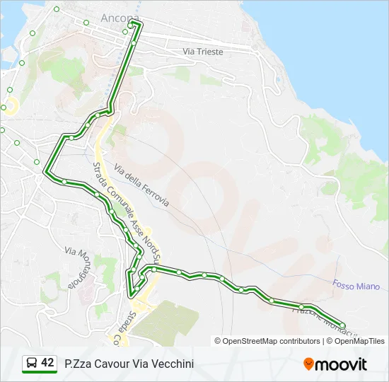 42 Bus Line Map