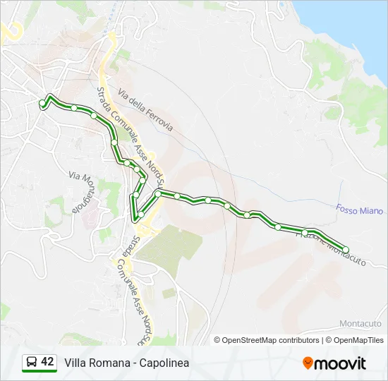 42 Bus Line Map