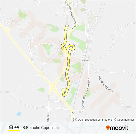 44 Bus Line Map
