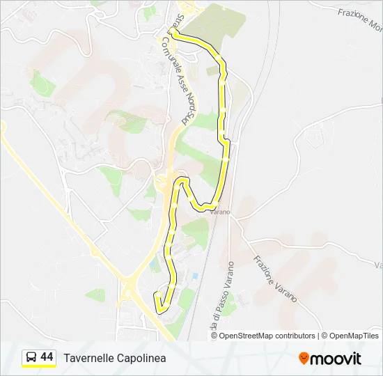 44 Bus Line Map