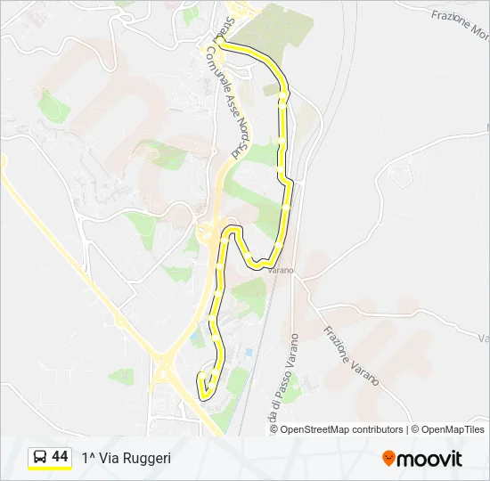 44 Bus Line Map