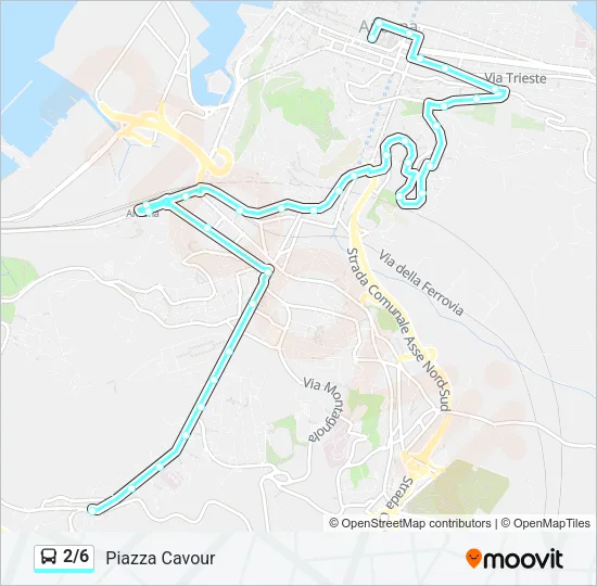 2/6 Bus Line Map