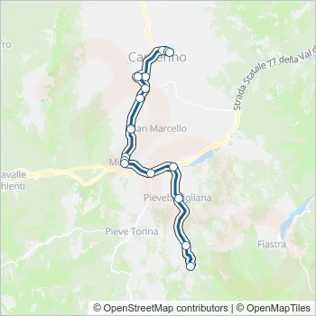 CONTRAM Bus Line Map