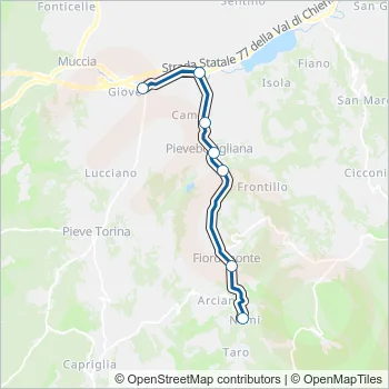 CONTRAM Bus Line Map