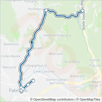 CONTRAM Bus Line Map