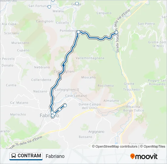 CONTRAM Bus Line Map