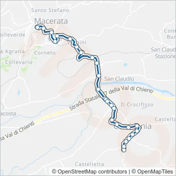 CONTRAM Bus Line Map