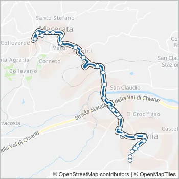 CONTRAM Bus Line Map