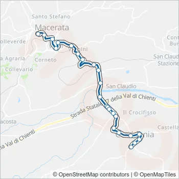 CONTRAM Bus Line Map