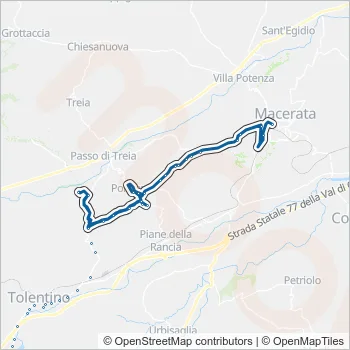 CONTRAM Bus Line Map