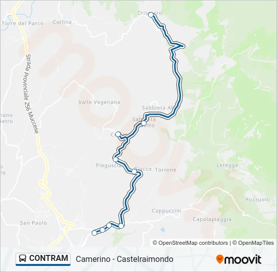 CONTRAM Bus Line Map