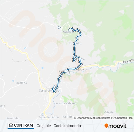 CONTRAM bus Line Map