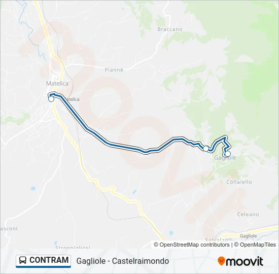 CONTRAM Bus Line Map