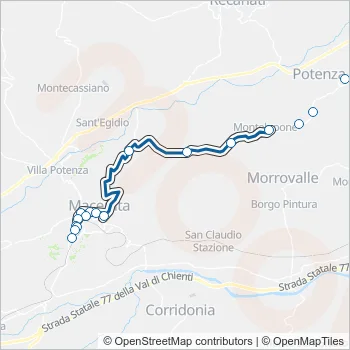 CONTRAM Bus Line Map
