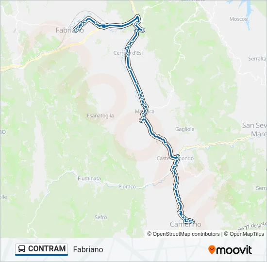 CONTRAM Bus Line Map