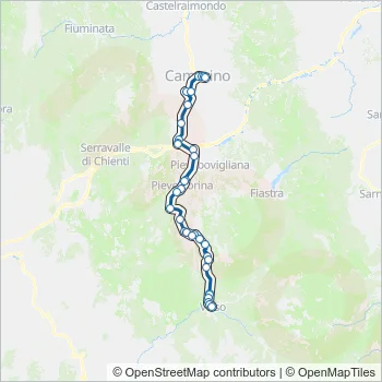 CONTRAM Bus Line Map