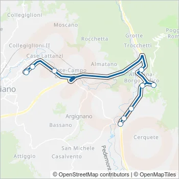 CONTRAM Bus Line Map