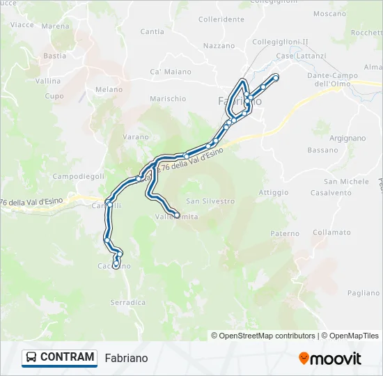 CONTRAM Bus Line Map