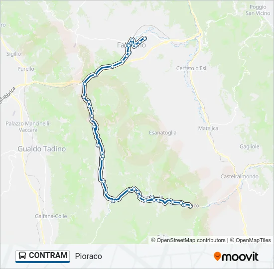 CONTRAM Bus Line Map