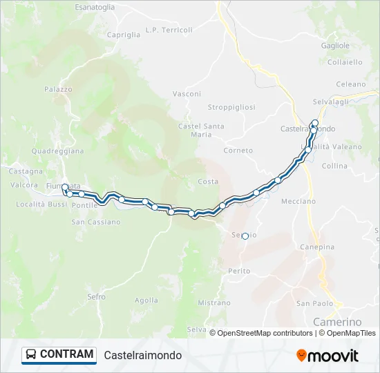 CONTRAM Bus Line Map