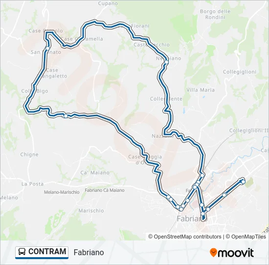 CONTRAM Bus Line Map