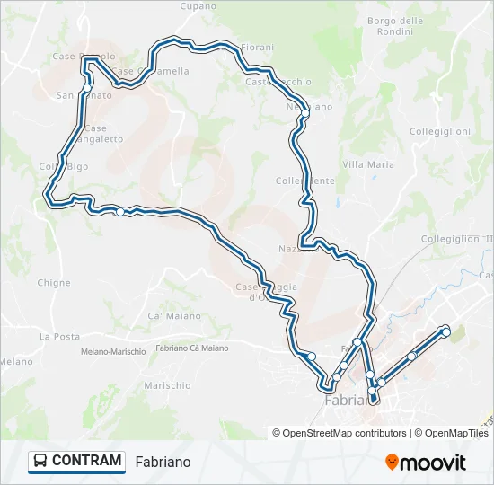 CONTRAM Bus Line Map