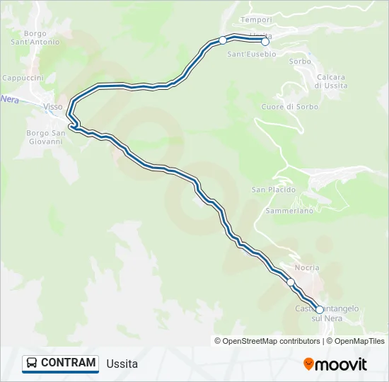 CONTRAM Bus Line Map