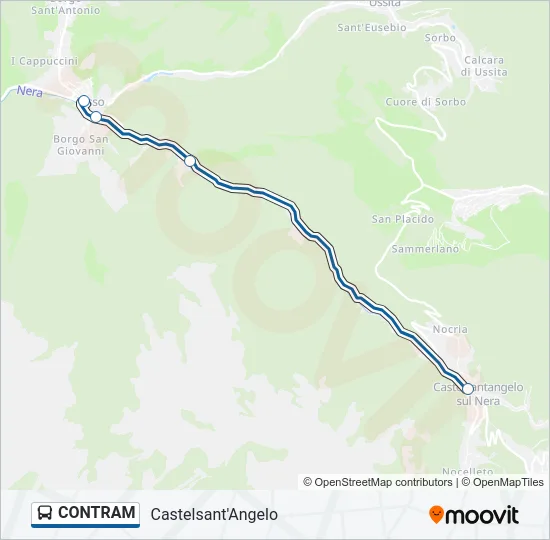CONTRAM Bus Line Map