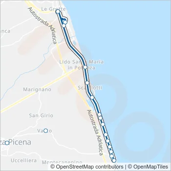 CONTRAM Bus Line Map