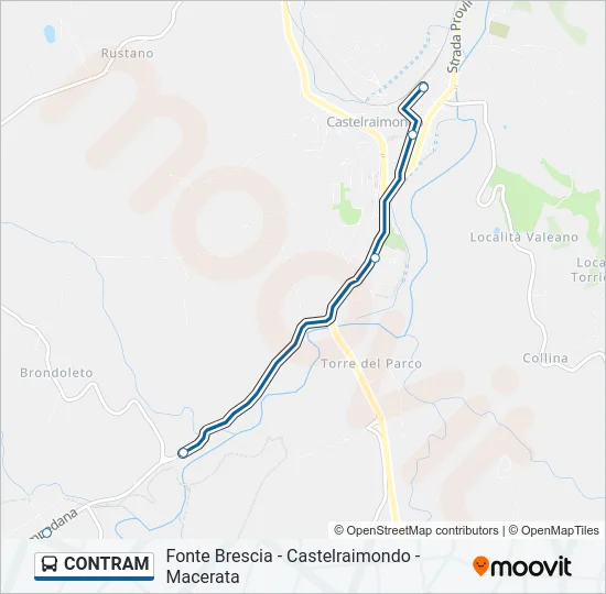 CONTRAM Bus Line Map