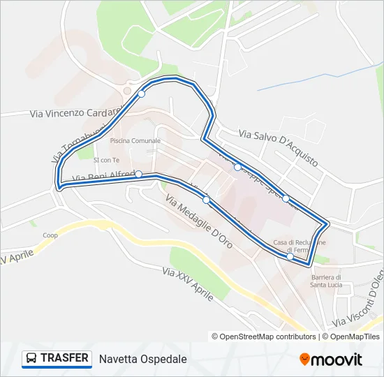 TRASFER Bus Line Map
